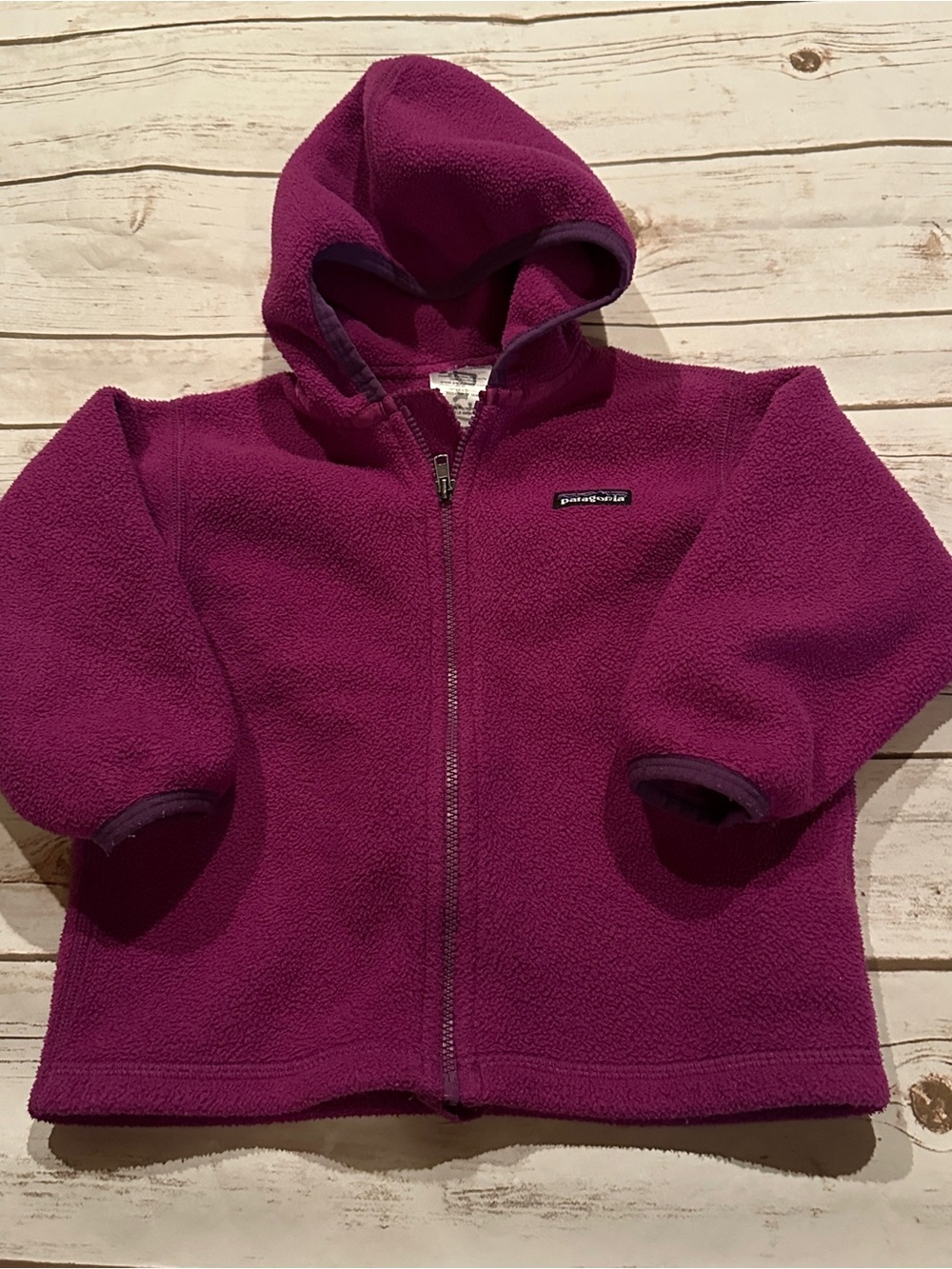 Patagonia Purple Fleece Jacket Size 2T fair for wear